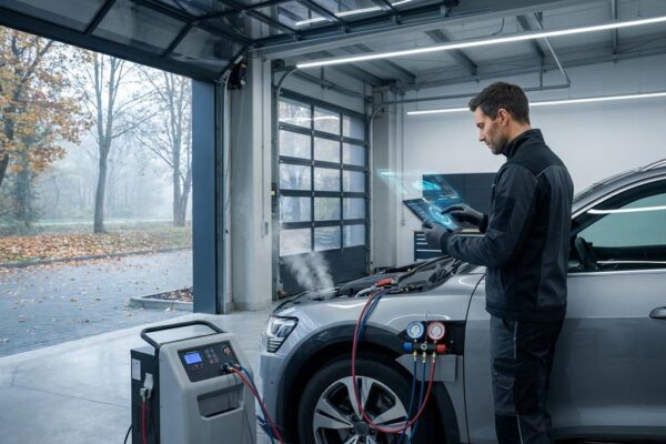 Czyszczenie wnętrza auta i przegląd klimatyzacji samochodowej w profesjonalnym studio detailingowym